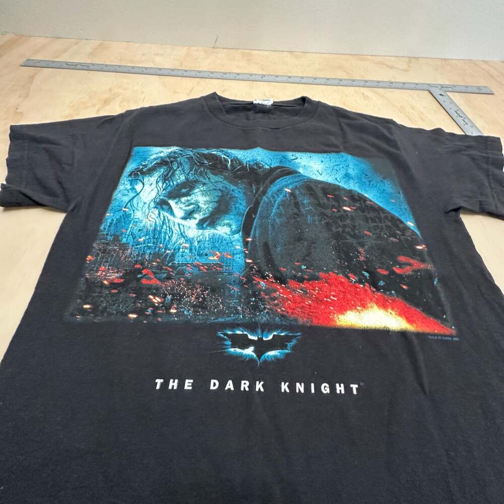 2008 Batman The Dark Knight Heath Ledger The Joker Movie Promo T-Shirt